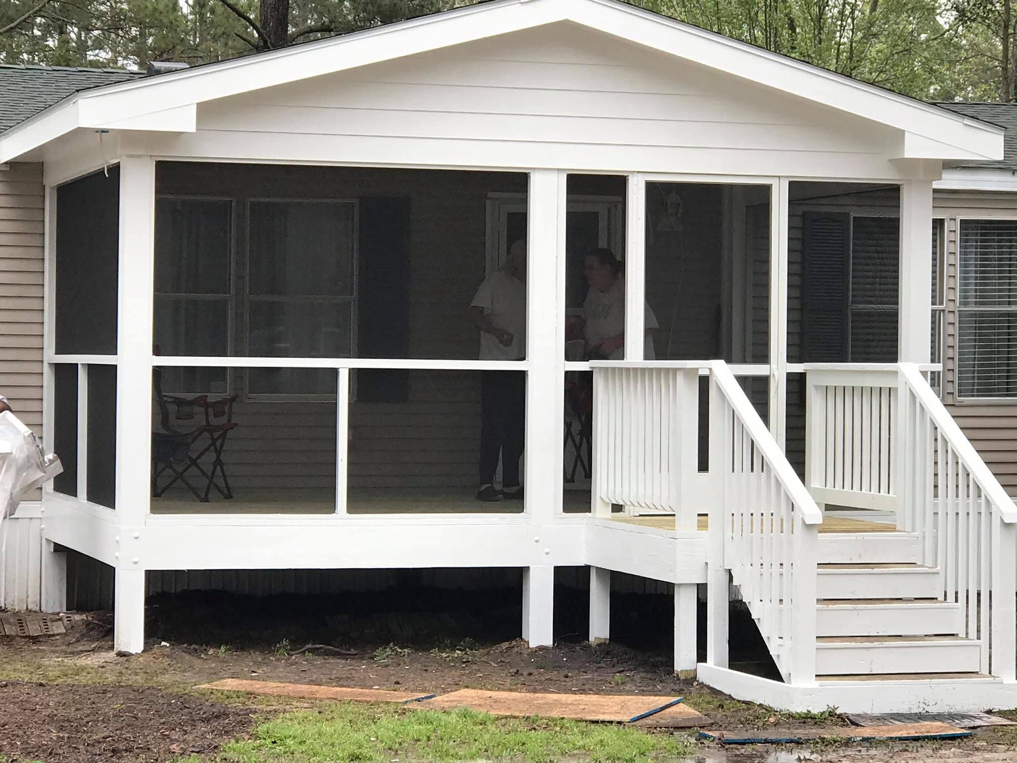 Screened porches Brunswick NC